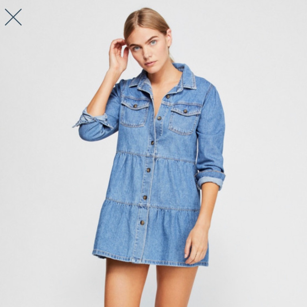 Free People Nicole Denim Dress